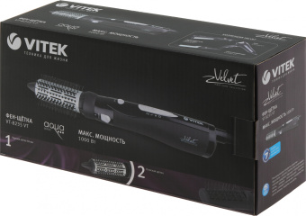 Фен-щетка Vitek VT-8235 1000Вт фиолетовый - цена, купить или заказать с доставкой в интернет-магазине Фен-щетка Vitek VT-8235 1000Вт фиолетовый - купить недорого с доставкой в интернет-магазине