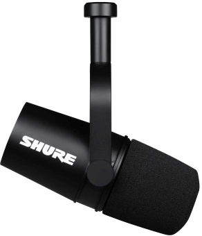 Микрофон проводной Shure MV7X черный - купить недорого с доставкой в интернет-магазине