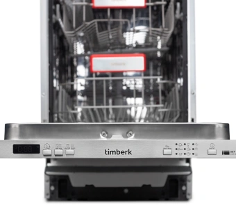 Посудомоечная машина Timberk Set&Dry T-DW45BI103 серебристый (узкая) - купить недорого с доставкой в интернет-магазине