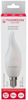 Лампа светодиодная Thomson TH-B2313 10Вт цок.:E14 свеча 220B 6500K св.свеч.бел.хол. Tail Candle (упак.:1шт) - купить недорого с доставкой в интернет-магазине