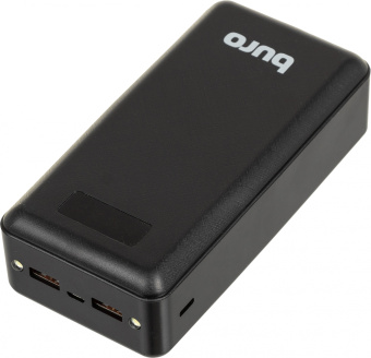 Мобильный аккумулятор Buro BPF30D 30000mAh 3A QC PD 22.5W 2xUSB черный (BPF30D22PBK) - купить недорого с доставкой в интернет-магазине