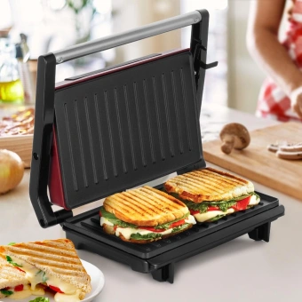 Сэндвичница Kitfort КТ-3639 750Вт красный/черный - купить недорого с доставкой в интернет-магазине