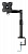 Кронштейн для мониторов ЖК Kromax OFFICE-1 темно-серый 15"-32" макс.10кг настольный поворот и наклон