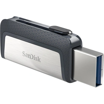 Флеш Диск Sandisk 128GB Ultra Dual SDDDC2-128G-G46 USB3.0 серый/узор - купить недорого с доставкой в интернет-магазине