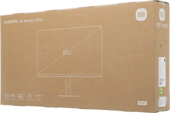 Монитор Xiaomi 27" A27Ui 2026 черный IPS LED 6ms 16:9 HDMI матовая 1200:1 360cd 178гр/178гр 3840x2160 60Hz DP 4K USB 5.5кг - купить недорого с доставкой в интернет-магазине