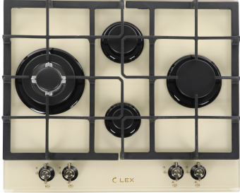 Газовая варочная поверхность Lex GVG 643 C IV слоновая кость - купить недорого с доставкой в интернет-магазине