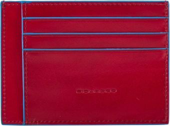 Чехол для кредитных карт Piquadro Blue Square PP2762B2R/R красный натур.кожа - купить недорого с доставкой в интернет-магазине