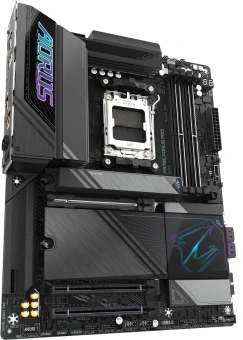 Материнская плата Gigabyte X870E AORUS PRO SocketAM5 AMD X870 4xDDR5 ATX AC`97 8ch(7.1) 2.5Gg RAID+HDMI - купить недорого с доставкой в интернет-магазине