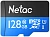 Флеш карта microSDXC 128GB Netac NT02P500STN-128G-R P500 + adapter