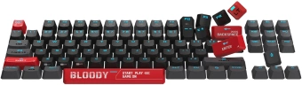 Клавиатура A4Tech AT87 черный/красный USB for gamer LED кабель 1.8м - купить недорого с доставкой в интернет-магазине