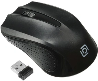Мышь Оклик 485MW черный оптическая 1600dpi беспров. USB для ноутбука 3but (997819) - купить недорого с доставкой в интернет-магазине