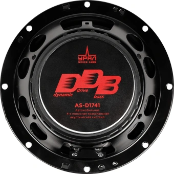 Колонки автомобильные Ural DDB AS-D1741 190Вт 16см (6.5дюйм) (ком.:2кол.) коаксиальные четырехполосные - купить недорого с доставкой в интернет-магазине