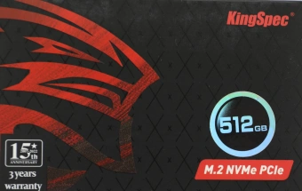 Накопитель SSD Kingspec PCIe 3.0 x4 512GB NX-512 M.2 2280 0.9 DWPD - купить недорого с доставкой в интернет-магазине