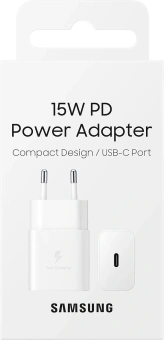 Сетевое зар./устр. Samsung EP-T1510N 2A+1.67A (PD) USB Type-C Samsung белый (EP-T1510NWEGEU) - купить недорого с доставкой в интернет-магазине