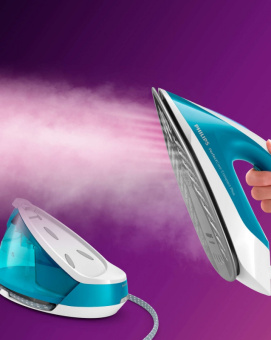 Парогенератор Philips GC7920/20 2400Вт голубой/белый - купить недорого с доставкой в интернет-магазине