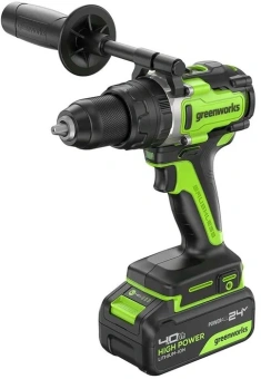 Дрель-шуруповерт Greenworks GD24DD140 аккум. патрон:быстрозажимной (3707607CUD) - купить недорого с доставкой в интернет-магазине