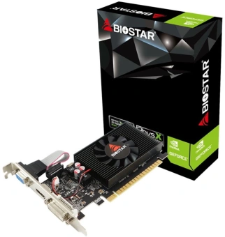Видеокарта Biostar PCI-E GT710-2GB D3 LP NVIDIA GeForce GT 710 2Gb 64bit DDR3 954/1333 DVIx1 HDMIx1 CRTx1 HDCP Ret low profile - купить недорого с доставкой в интернет-магазине