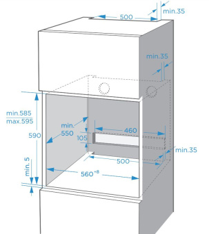 Духовой шкаф Электрический Weissgauff EOM 791 SDB черный - купить недорого с доставкой в интернет-магазине