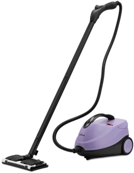 Пароочиститель напольный Kitfort КТ-9185 2000Вт черный/сиреневый - купить недорого с доставкой в интернет-магазине