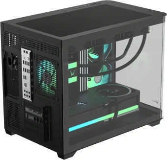 Корпус Formula Crystal U2M Floe черный без БП mATX 1xUSB3.0 1xUSB3.1 audio bott PSU - купить недорого с доставкой в интернет-магазине