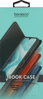 Чехол (флип-кейс) BoraSCO для Xiaomi Redmi Note 13 4G Book Case черный (72993) - купить недорого с доставкой в интернет-магазине