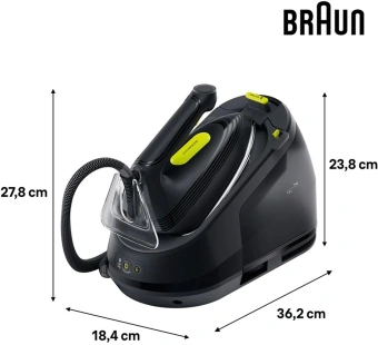 Парогенератор Braun CareStyle 3 IS3257BK 2200Вт черный - купить недорого с доставкой в интернет-магазине