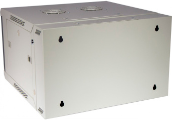 Шкаф коммутационный Lanmaster (TWT-CBW3M-12U-6X6-GY) настенный 12U 600x600мм пер.дв.металл задн.дв.спл.стал.лист 2 бок.пан. 60кг серый 441мм 23кг 120град. 635мм IP20 металл - купить недорого с доставкой в интернет-магазине