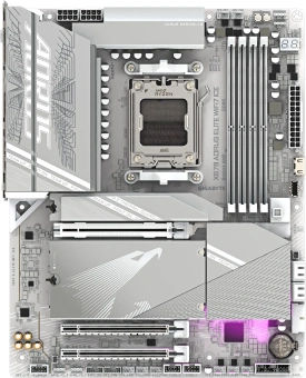 Материнская плата Gigabyte X870E AORUS ELITE WIFI7 ICE SocketAM5 AMD X870E 4xDDR5 ATX AC`97 8ch(7.1) 2.5Gg RAID+HDMI - купить недорого с доставкой в интернет-магазине