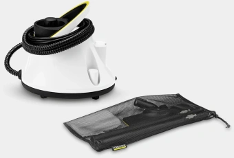 Пароочиститель напольный Karcher EasyFix SC 2 Deluxe 1500Вт белый/желтый - купить недорого с доставкой в интернет-магазине