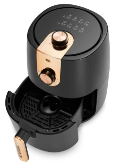 Аэрогриль Hyundai HYF-2057 1000Вт черный/золотистый - купить недорого с доставкой в интернет-магазине