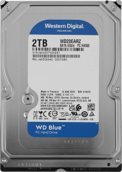 Жесткий диск WD SATA-III 2TB WD20EARZ Desktop Blue (5400rpm) 64Mb 3.5" - купить недорого с доставкой в интернет-магазине