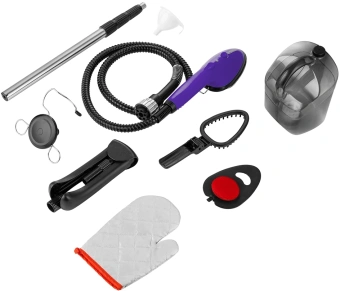 Отпариватель напольный Kitfort КТ-9123-1 1960Вт черный/фиолетовый - купить недорого с доставкой в интернет-магазине