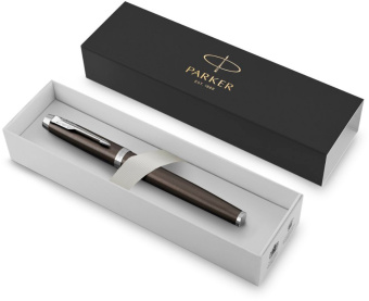 Ручка перьев. Parker IM Core F321 (CW1931650) Dark Espresso CT F сталь нержавеющая подар.кор. - купить недорого с доставкой в интернет-магазине
