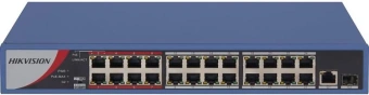 Коммутатор Hikvision DS-3E0326P-E/M(B) 25x100Мбит/с неуправляемый - купить недорого с доставкой в интернет-магазине