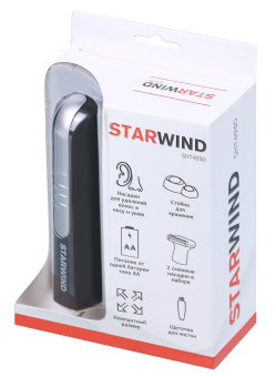Триммер Starwind SHT 4930 серебристый/черный (насадок в компл:2шт) - купить недорого с доставкой в интернет-магазине