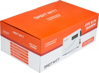 Стабилизатор напряжения Smartwatt AVR Slim 1000RW 1000ВА белый - купить недорого с доставкой в интернет-магазине
