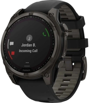 Смарт-часы Garmin Fenix 8 Solar 51мм 1.4" MIP корп.черный рем.черный (010-02907-11) - купить недорого с доставкой в интернет-магазине