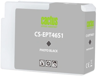 Картридж струйный Cactus CS-EPT46S1 T46S1 фото черный (30мл) для Epson SureColor SC-P700 с чипом - купить недорого с доставкой в интернет-магазине