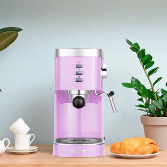 Кофеварка рожковая Kitfort КТ-7114-3 1250Вт фиолетовый - купить недорого с доставкой в интернет-магазине