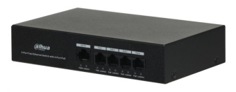 Коммутатор Dahua DH-PFS3005-4ET-36 4x100Mb 4PoE+ 36W неуправляемый - купить недорого с доставкой в интернет-магазине