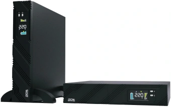 Источник бесперебойного питания Powercom Smart King Pro+ SPR-1000 LCD 800Вт 1000ВА черный - купить недорого с доставкой в интернет-магазине