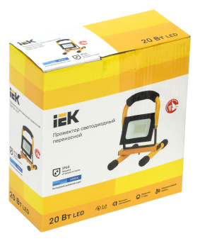Прожектор уличный IEK СДО светодиодный 20Втчерный (LPDO603-020-65-K02) - купить недорого с доставкой в интернет-магазине