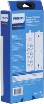 Сетевой фильтр Philips CHP2135BA/51 2м (3 розетки) черный (коробка) - купить недорого с доставкой в интернет-магазине