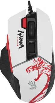 Мышь A4Tech Bloody W95 Max Naraka белый/рисунок оптическая 12000dpi USB 6but - купить недорого с доставкой в интернет-магазине