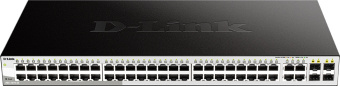 Коммутатор D-Link DGS-1210-52/FL2A (L2) 52x1Гбит/с 4xКомбо(1000BASE-T/SFP) управляемый - купить недорого с доставкой в интернет-магазине