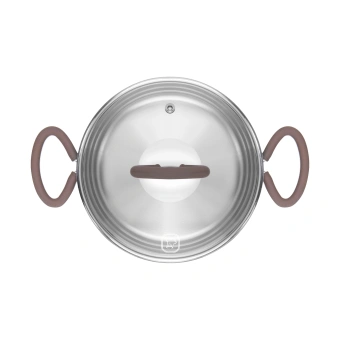 Кастрюля Rondell Etery RDS-1599 3.1л. d=20см (с крышкой) стальной - цена, купить или заказать с доставкой в интернет-магазине Кастрюля Rondell Etery RDS-1599 3.1л. d=20см (с крышкой) стальной - купить недорого с доставкой в интернет-магазине