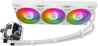 Система водяного охлаждения Thermalright Frozen Warframe 360 ARGB Soc-AM5/AM4/1200/1700/1851 белый 4-pin 29.8dB Al LCD Ret (F-WFRAME-360-WH-ARGB) - купить недорого с доставкой в интернет-магазине