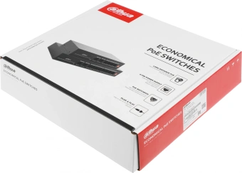 Коммутатор Dahua DH-PFS3010-8ET-65 10x100Мбит/с 8PoE+ 65W неуправляемый - купить недорого с доставкой в интернет-магазине