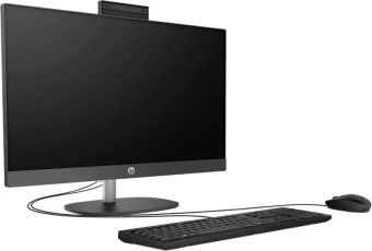 Моноблок HP ProOne 240 G10 23.8" Full HD i7 1355U (1.7) 16Gb SSD512Gb UHDG FreeDOS GbitEth WiFi BT 90W клавиатура мышь Cam черный 1920x1080 - купить недорого с доставкой в интернет-магазине