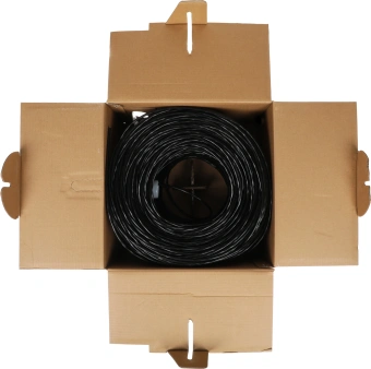 Кабель информационный Lanmaster TWT-5EFTP-XS-OUT кат.5E FTP 4 пары 24AWG PE внешний 305м черный - купить недорого с доставкой в интернет-магазине